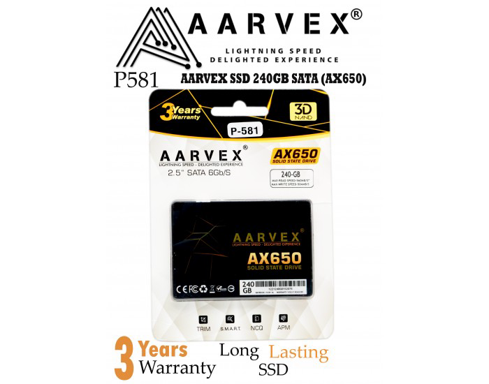 AARVEX SSD 240GB SATA (AX650)